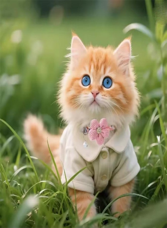 Weimostar Puppy Collar with Bell and Flower, 2 Pack XS Dog Collars with Bell and Floral Girl Cute for XXS XS Extra Small Female Dogs Cats Tiny Pets Kitten Yorkie Chihuahua Pink Yellow - Image 2